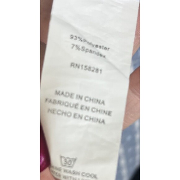 Tom Baine Performance Shirt Slim Fit Button Down Blue White Small 14-14-1/2 - Picture 8 of 9